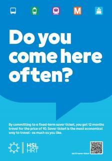 Helsinki region transport: Saver ticket